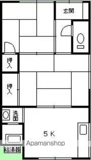 DIY川内1丁目渡辺アパート【1階】の間取り