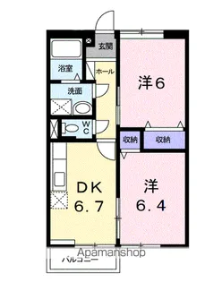 ルミエール小島A【2階】の間取り