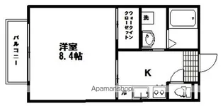ウエストK【2階】の間取り