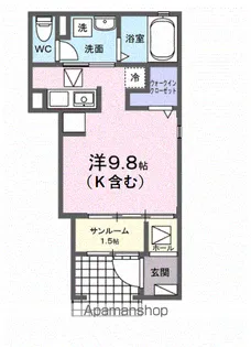 グラ―ヴェ御幸【1階】の間取り