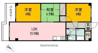 メゾン吹鳳【306号室】の間取り