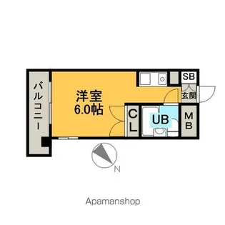 ラ・レジダンス・ド・天神【606号室】の間取り