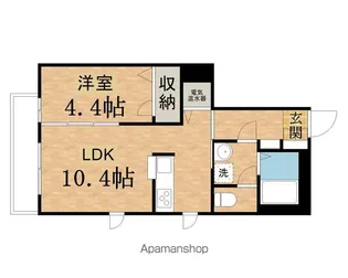 シャンボール【201号室】の間取り
