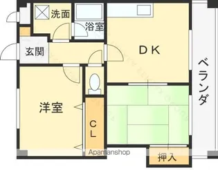 プラザ喜連西【306号室】の間取り