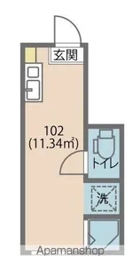 サークルハウス谷在家【102号室号室】の間取り