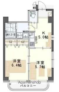 フィオーレ壱番館【3階】の間取り