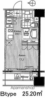 レジディア錦糸町Ⅱ【3階】の間取り