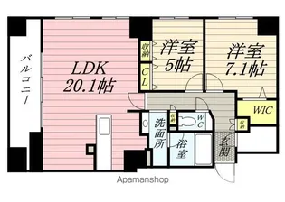 ラ・クラッセ札幌ステーションルミエール【5階】の間取り