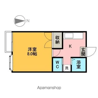 ニューハイツイザワⅠ【102号室】の間取り
