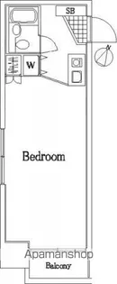 ビッグヴァンステイツ伊勢佐木南第2【8階】の間取り