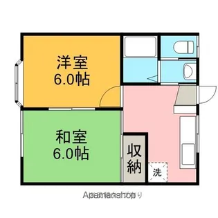 ロイヤルメゾン【202号室】の間取り