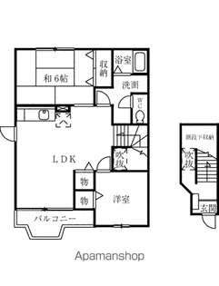 メルベーユB【2階】の間取り
