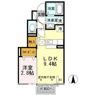 ファインビューIV【1階】の間取り