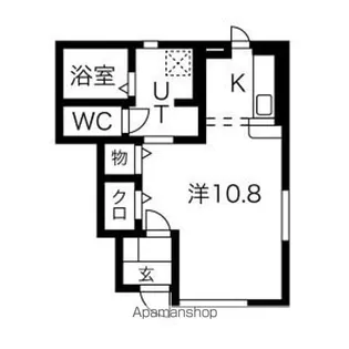 ラフィーネ・ウール【102号室】の間取り