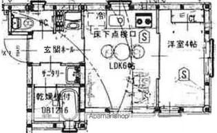 グリーンブーメラン【1B号室】の間取り