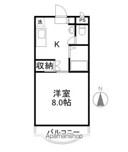 グランドゥール坂口【4階】の間取り