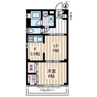 ロワジール【3階】の間取り