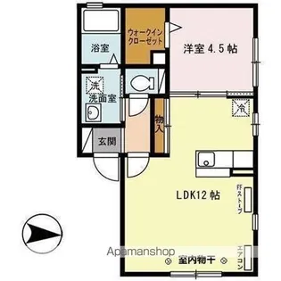 エスト ヴィル【1階】の間取り