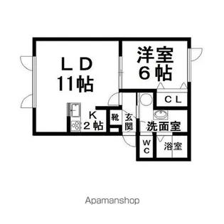 エクセルハイム【103号室】の間取り