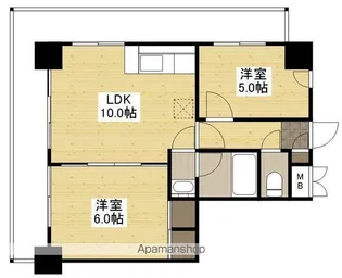 アネックス紅葉【4階】の間取り