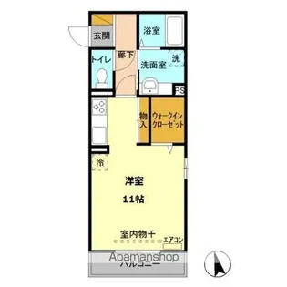 アリーラオム【3階】の間取り