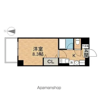 ヒルズ新栄2号館【1001号室】の間取り