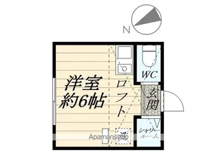 ユナイト岸谷ベネディット【2階】の間取り