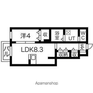 ココリ杜せきのした【101号室】の間取り