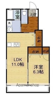 メゾン・ボヌールII【1階】の間取り