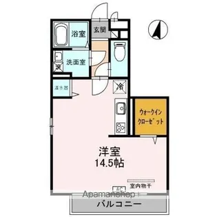 フローラ B【2階】の間取り