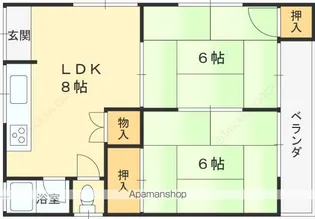 阪口ハイツ【2階】の間取り