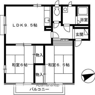 クリスタルガーデン【202号室】の間取り