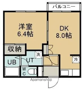 とちぎマンション【302号室】の間取り