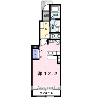 オーヴ 幸 Ⅱ【1階】の間取り