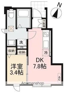 MAISON DE BONHEUR(メゾンドボヌール)【1階】の間取り