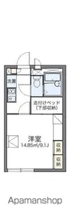 レオパレス屋形原【202号室】の間取り