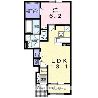 ヴェール ポポラ【1階】の間取り