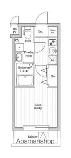 1Kの間取り画像