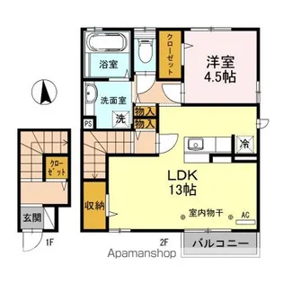 ブルク【2階】の間取り