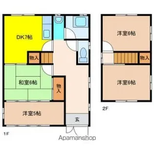 愛知県江南市高屋町後山【一戸建】の間取り