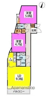 コーポラティブハウス春日【1階】の間取り