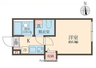キャトル梅屋敷【4階】の間取り