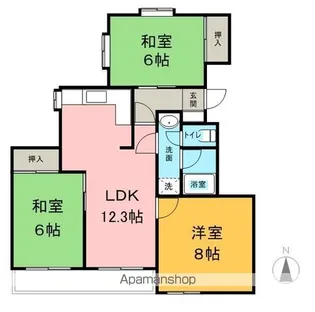 3LDKの間取り画像