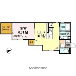ヴィヴィアン【2階】の間取り