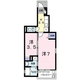 フリーデ【1階】の間取り