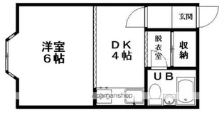 コーポ渡辺【8号室】の間取り