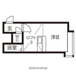 マクセル澄川【105号室】の間取り