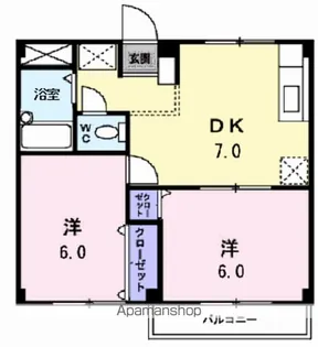 シティハイツ立石【2階】の間取り