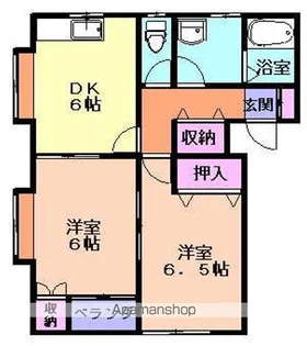 タウンハウス桜町C棟【3号室】の間取り