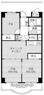 ビレッジハウス芝浦タワー1号棟【8階】の間取り